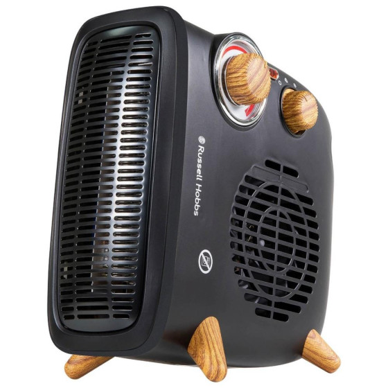 Russell Hobbs Scandi Wood/Black Vertical & Horizontal 1.8kW Heater - RHRETHFH1001WDB