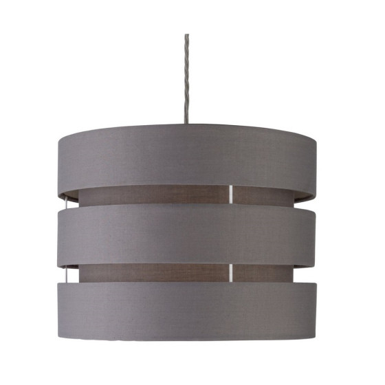 Habitat 3 Tier 30cm Lamp Shade - Flint Grey