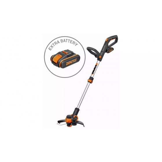 WORX WG163E 20V MAX Cordless Grass Trimmer - 2 Batteries