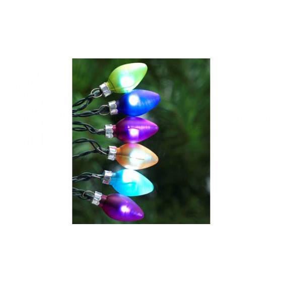 Home 40 Multicoloured Retro Bulb LED Lights - 7m