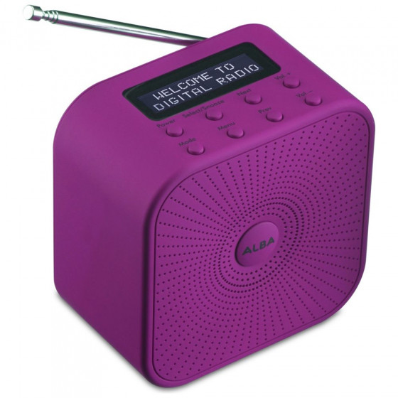 Alba Mono DAB Radio - Purple
