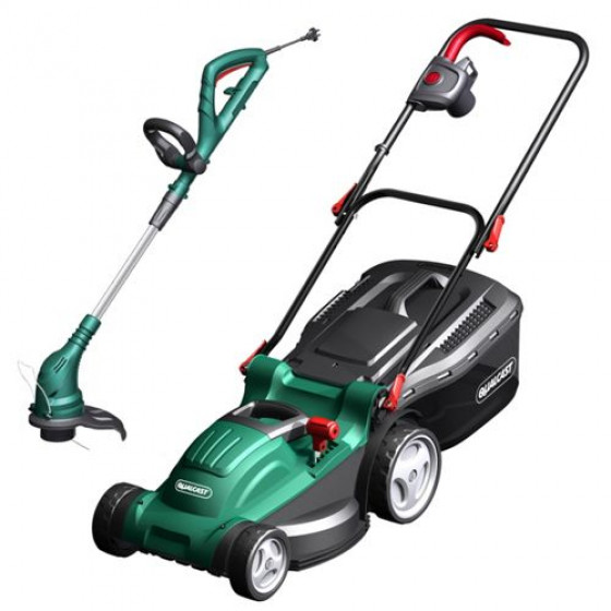 Qualcast Rotary Mower 1500W and Trimmer 430W Set