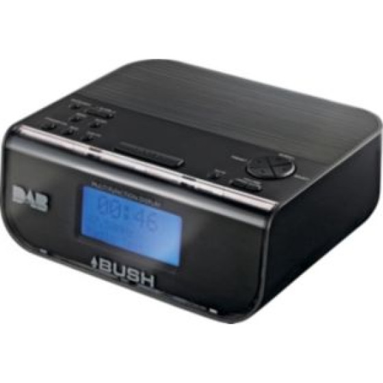 Bush DAB Alarm Clock Radio - Black.