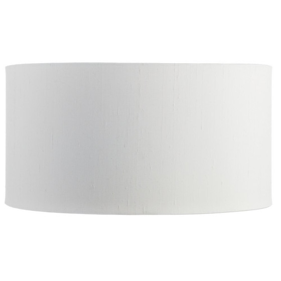 Habitat Drum Silk 35cm Light Shade - White