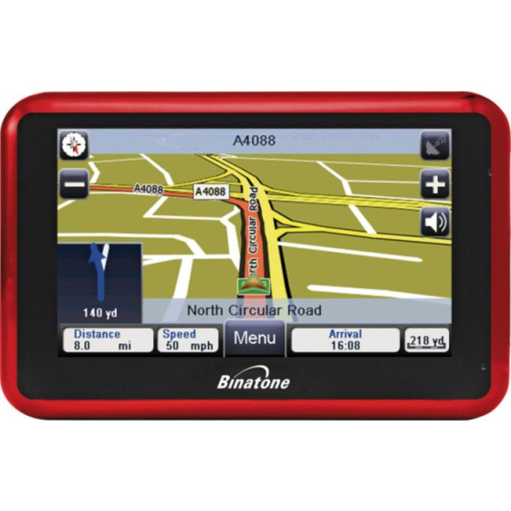 Binatone G430+ V2 4.3 Inch with UK & ROI Sat-Nav (No Adaptor)