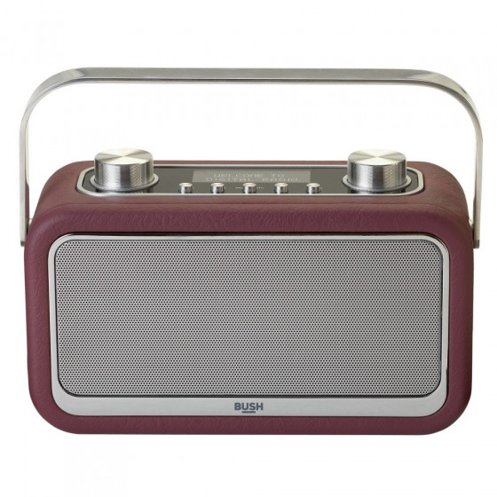 Bush Leather Look Bluetooth DAB Radio - Aubergine