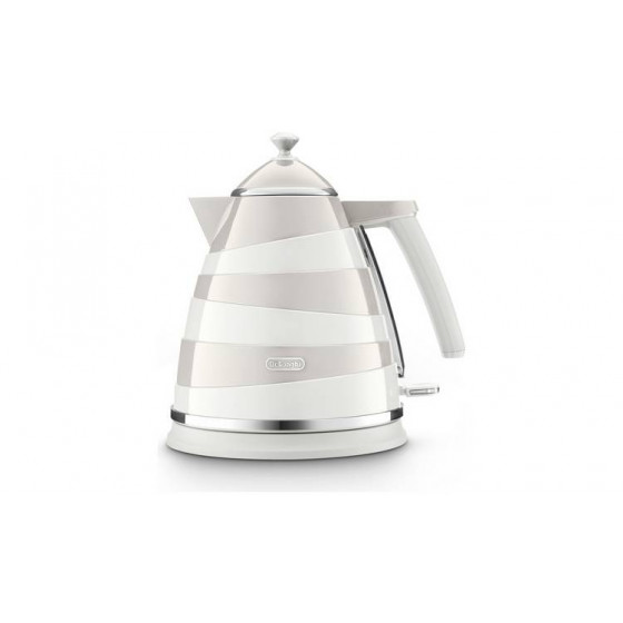 Delonghi KBAC3001.W Avvolta 3kw Cordless Jug Kettle - White & Grey