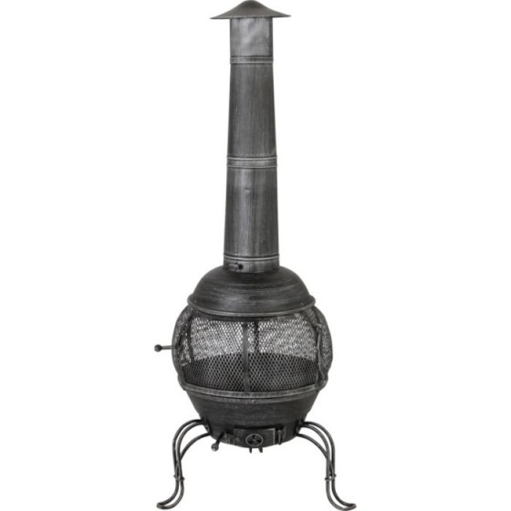 Steel and Cast Iron Large Chiminea