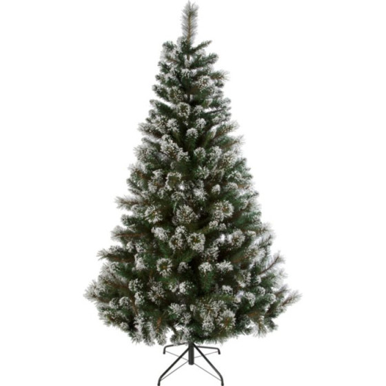 Green Snow Covered Tips Christmas Tree - 6ft