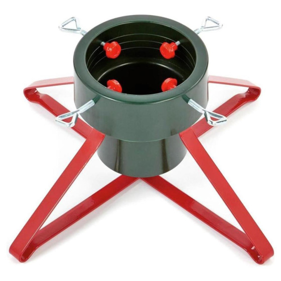 Premier Decorations 46cm Real Tree Stand - Green & Red
