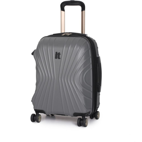 IT Luggage Secure-It Small 8 Wheel Suitcase - Grey