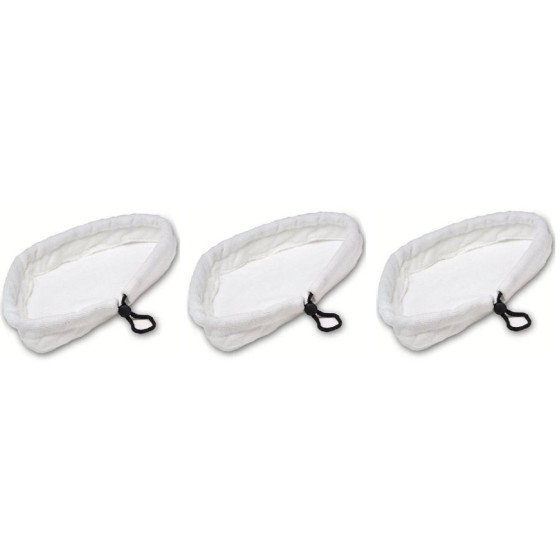 Pack Of 3 Generic Washable Steam Mop Hard Floor Microfibre Cleaning Pad