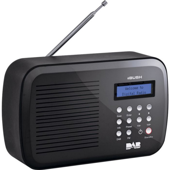 Bush Portable DAB Radio - Black