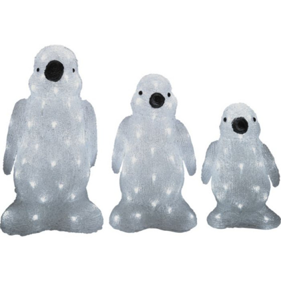 Christmas LED Penguin Lighting - White