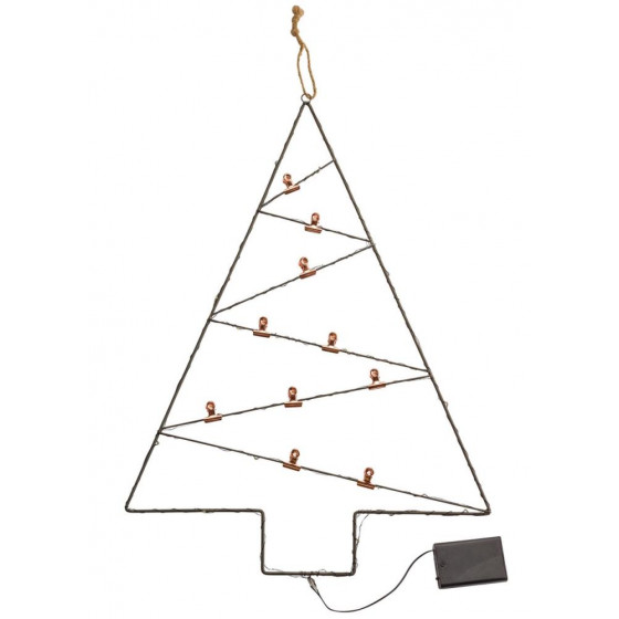 Home Christmas Noir Wire Tree Card Holder