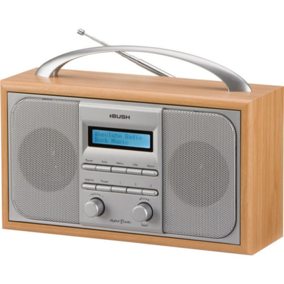 Bush Arden Wooden DAB Radio - Silver