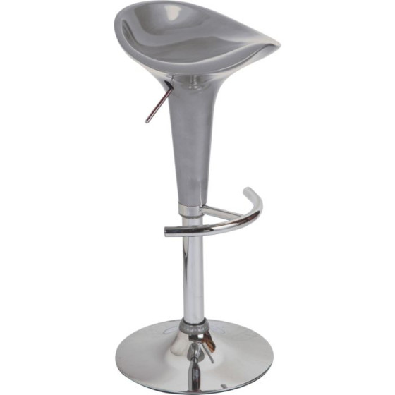 ColourMatch Gas Lift Bar Stool - Silver