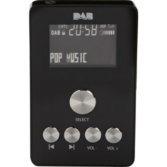 Bush Portable Handheld DAB Radio - Black