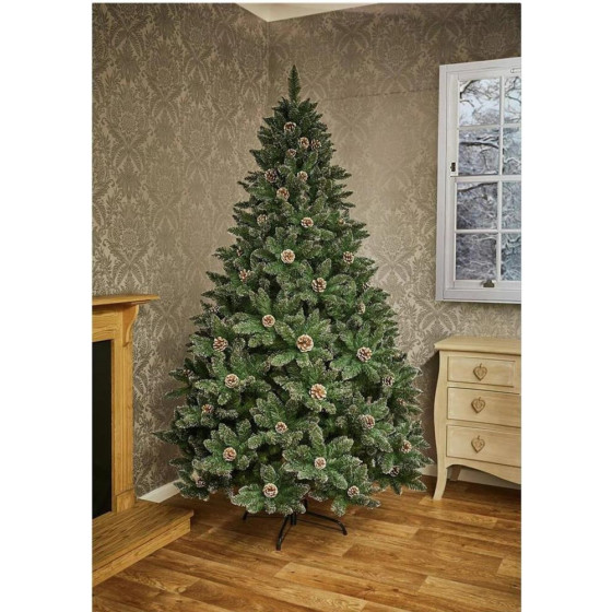 Premier Decorations 6ft Tipped Mountain Pinetree - Green