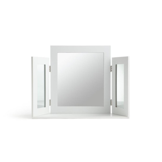 Home Triple Mirror - White