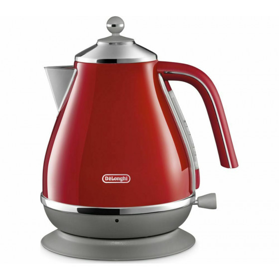 Delonghi Icona Capitals KBOC3001.R 3000w Cordless Jug Kettle - Red