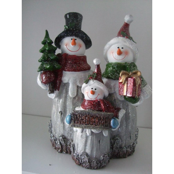 Premier Decorations Frosty Woodland Snowman Christmas Trio