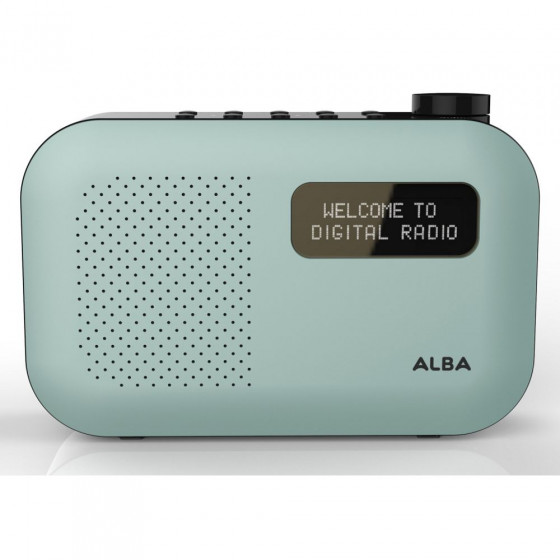 Alba Mono DAB Radio - Mint (No Mains Lead)