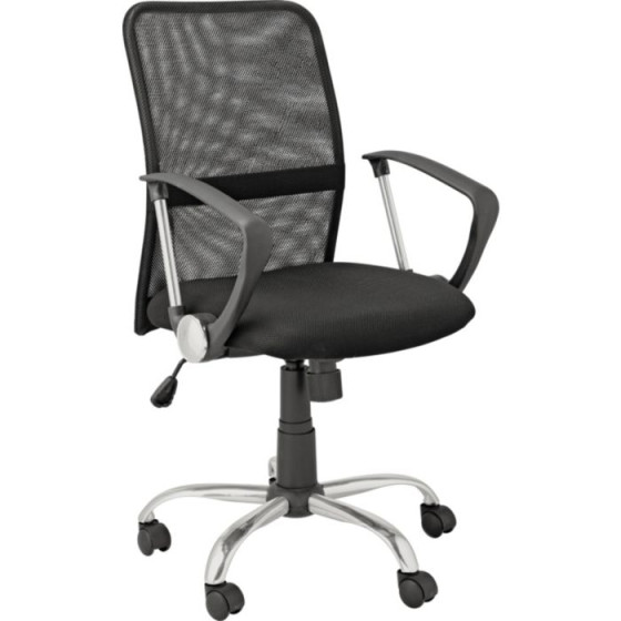 Gas Lift Mid-back Mesh Office Chair - Black