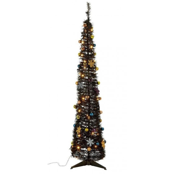 Home Pop Up Midwinter's Eve Christmas Tree - Black