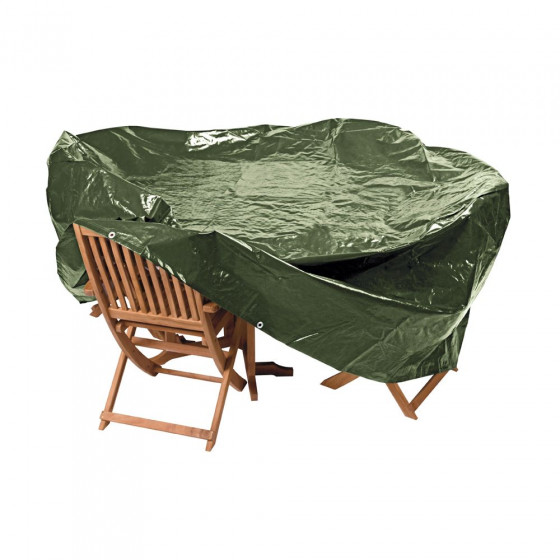 Heavy Duty Oval Patio Set Cover - Green