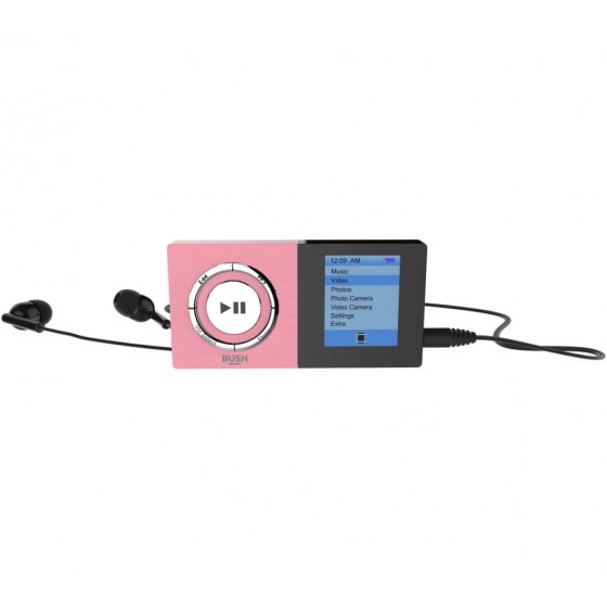 Bush KW-MP04C 8GB Camera MP3 Music / Video Player - Pink