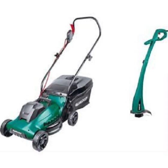 Qualcast Electric 1000w Rotary Mower and 250w Grass Trimmer.