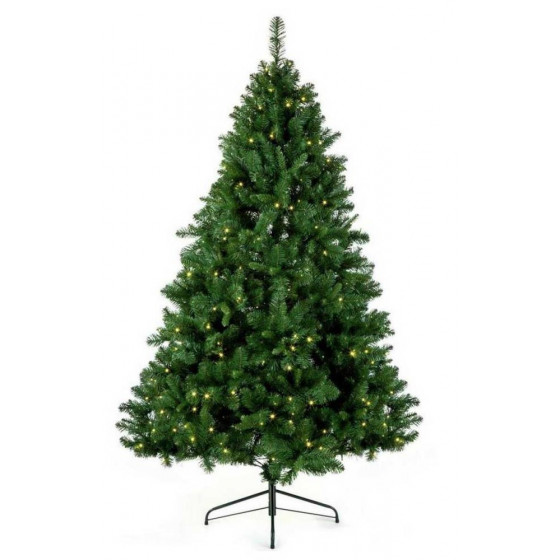 Premier Decorations 7ft Pre-lit Pine Christmas Tree - Green