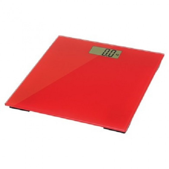 Visage Pro Style Coloured Electronic Bathroom Scales - Red
