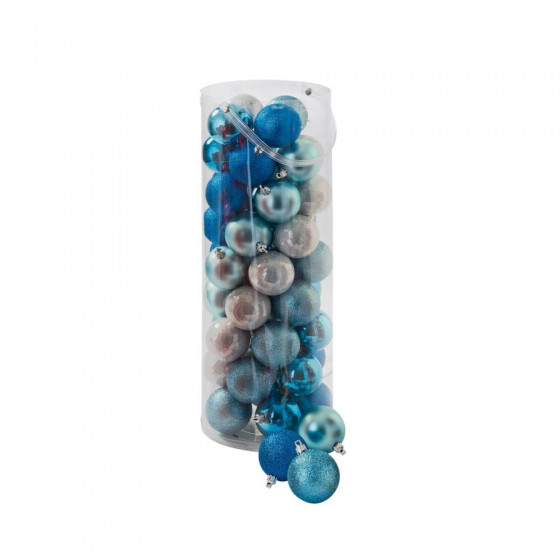 50 Christmas Tree Decorations - Blue