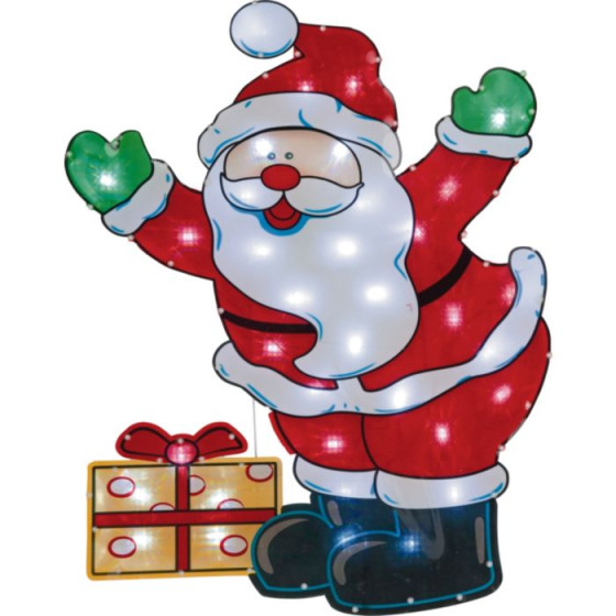 Santa PVC Silhouette Christmas Decoration