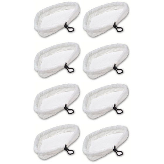 Pack Of 8 Generic Washable Steam Mop Hard Floor Microfibre Cleaning Pad
