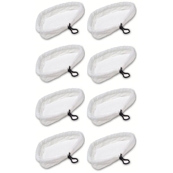 Pack Of 8 Generic Washable Steam Mop Hard Floor Microfibre Cleaning Pad