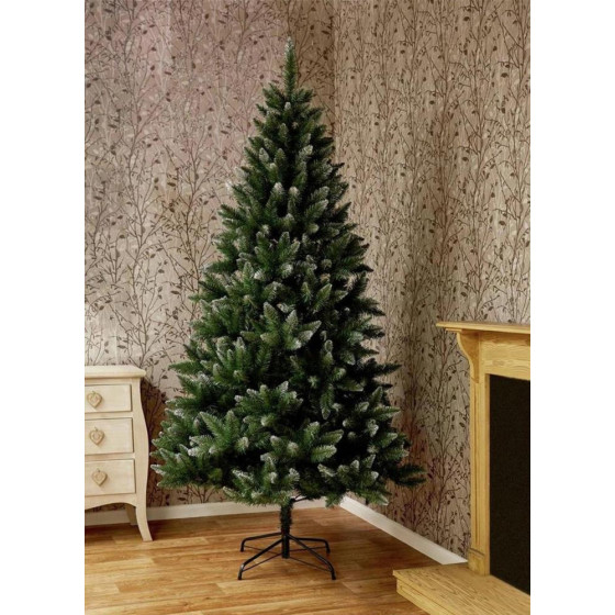 Premier Decorations 7ft Scandinavian Fir Hinged Christmas Tree - Green