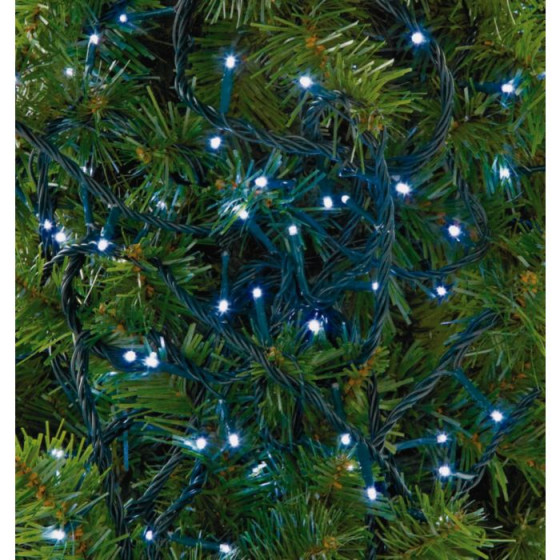 80 Multi-Function LED Christmas Tree Lights - Bright White