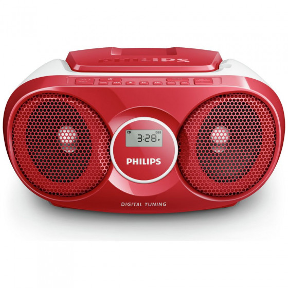 Philips AZ215R/05 CD Boombox - Red