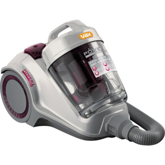 Vax C89-P6N-P Power 6 Pet Bagless 2200w Cylinder Vacuum Cleaner - Non Rewind