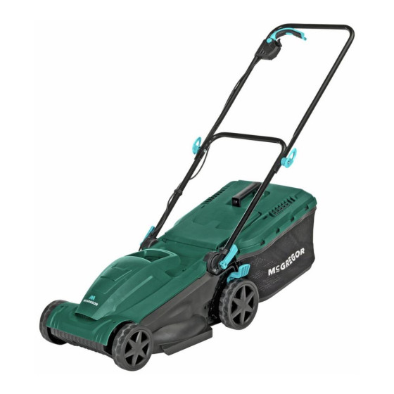 McGregor 37cm Corded Rotary Lawnmower - 1600W