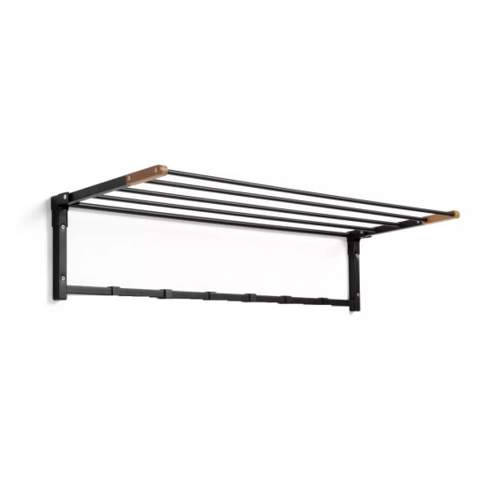 Argos Home 4.5m Wall Mounted Clothes Airer with Hooks (without hooks)
