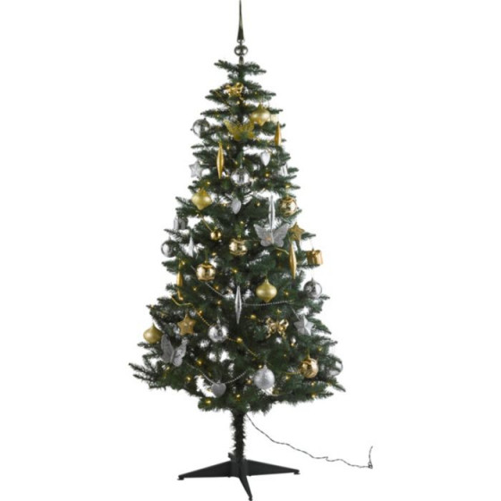Green Festive Chic Ready to Dress Christmas Tree-6ft (No Lights)