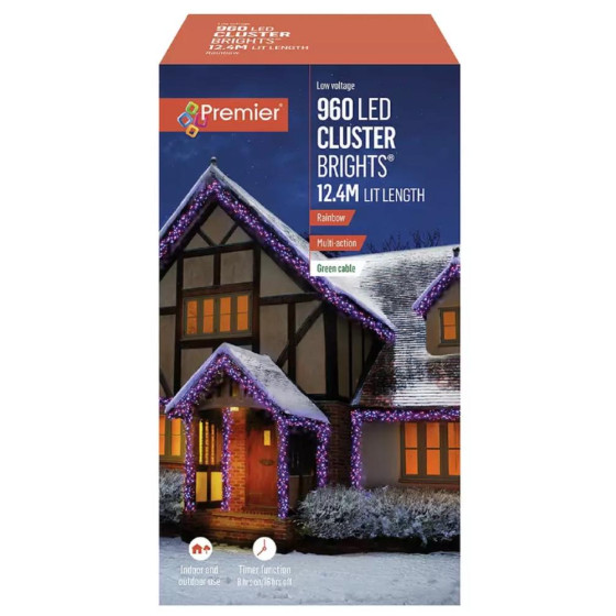 Premier 960 Multicoloured Multi-function LED Lights-10m