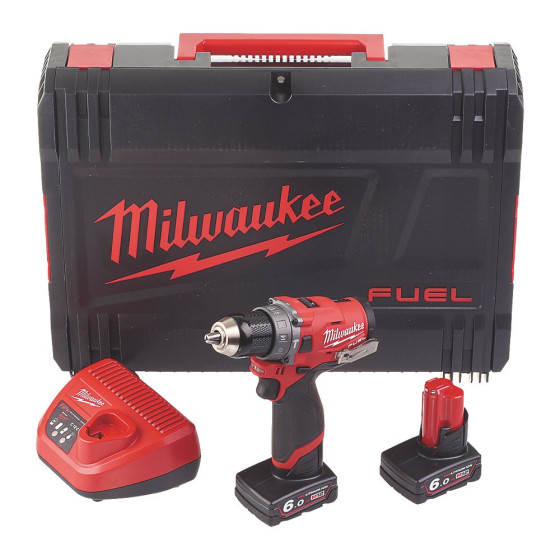 Milwaukee M12FPD-602X 12v Fuel Compact Percussion Drill