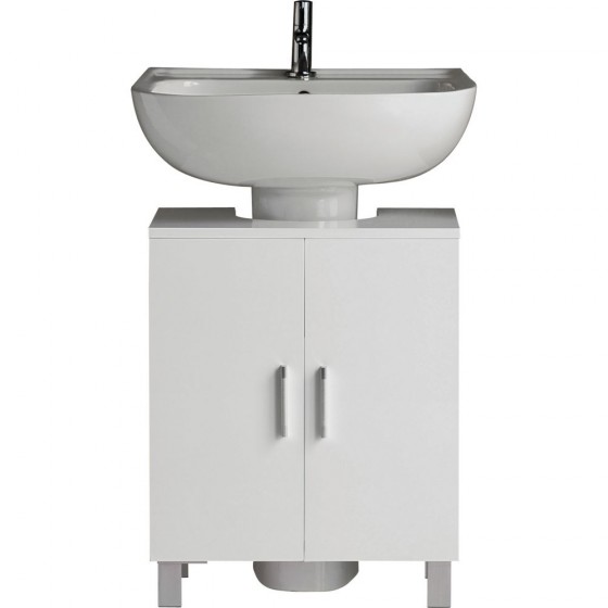 Hygena Under Sink Storage Unit - White Gloss (Slight Damage to Back Panel)