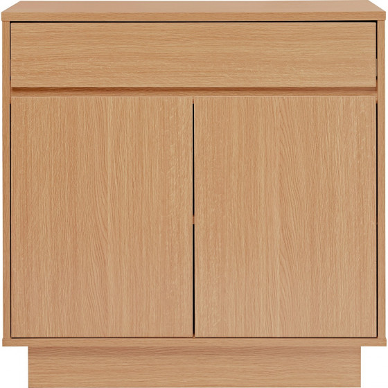 Cubes Small 2 Door 1 Drawer Sideboard - Beech Effect