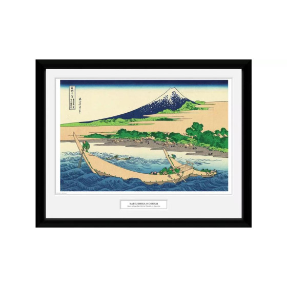Japanese Art Hokusai Shore of Tago Bay Framed Print -30x40cm